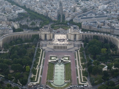 Palais de Chaillot From the Third Floor of the Tower.JPG